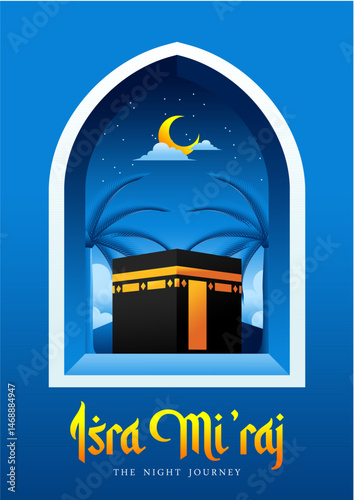 illustration about Isra' Mi'raj