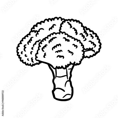 broccoli lineart illustration