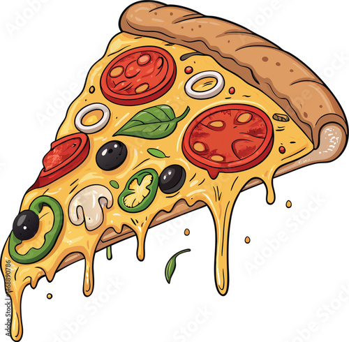 Pizza vector design