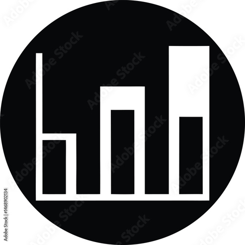 bar chart icon vector illustration