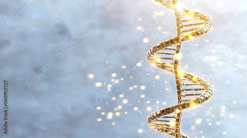 Exploring genetic research dna helix discovery laboratory science image vibrant environment close-up view