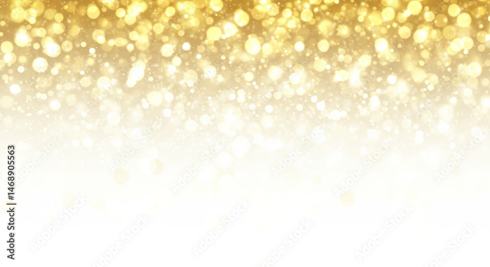 Radiant golden bokeh effect with bright shimmering particles cascading down Radiant golden bokeh effect with bright shimmering particles cascading down