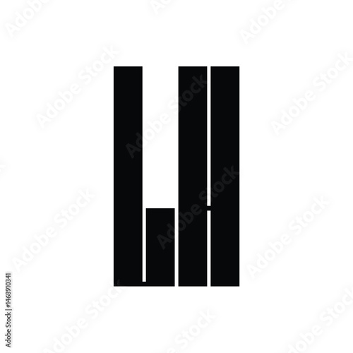 LH monogram logo design letter text name symbol monochrome logotype alphabet character simple logo
