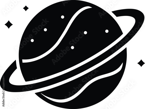 Distant Planet Icon Vector Illustration