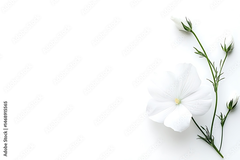 Fototapeta premium Clean, Modern Charity Event Post with Space for Images and Details, Isolated on White