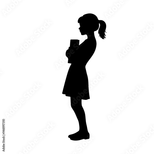 Body Builder Muscle silhouette vector flat illustration design.