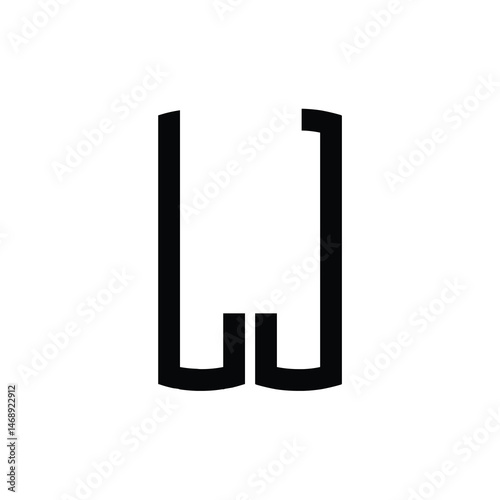 LJ monogram logo design letter text name symbol monochrome logotype alphabet character simple logo