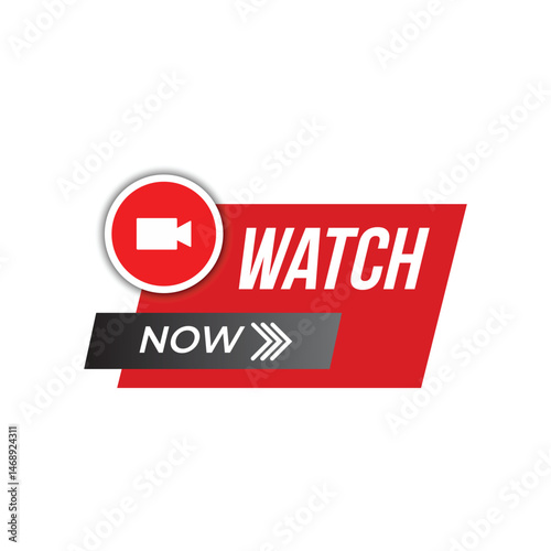 Watch live Badge icon stamp logo Vector illustration
