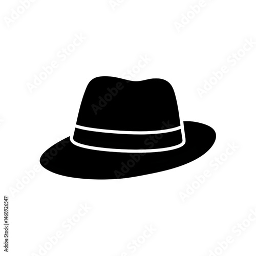 black hat isolated on white