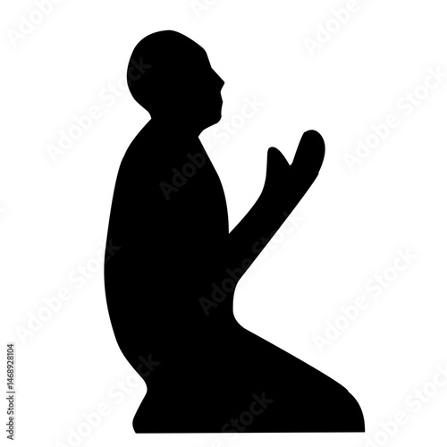 Muslim Pray Silhouette illustration