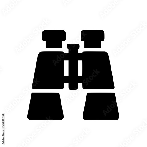 Binoculars logo silhouette