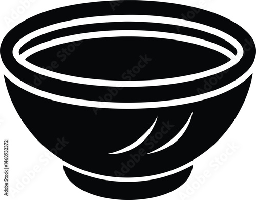 Soup Bowl Icon Vector Illustration