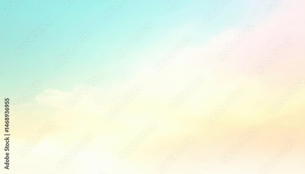 Fototapeta premium Tranquil sunrise over serene sky abstract nature scene soft colors minimalist environment peaceful viewpoint