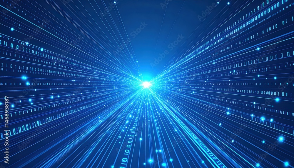 Exploring digital transformation data visualization techniques online graphic design futuristic abstract viewpoint