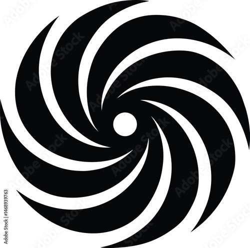 Wind Swirl Icon Vector Illustration