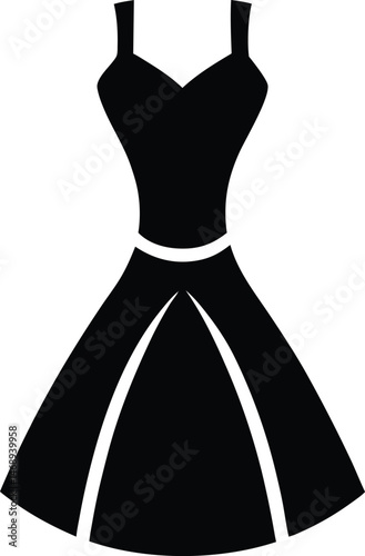 Woman Dress Icon Vector Illustration