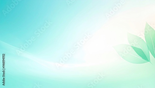 Nature's tranquil serenity with gentle leaves soothing background digital artwork bright environment calm viewpoint