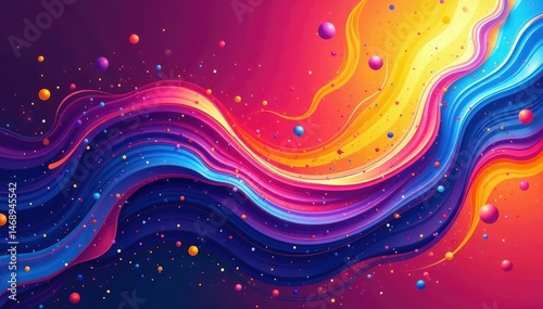 Vibrant abstract art with swirling colors and dynamic shapes Perfect for design projects needing bold visuals , visual, abstract