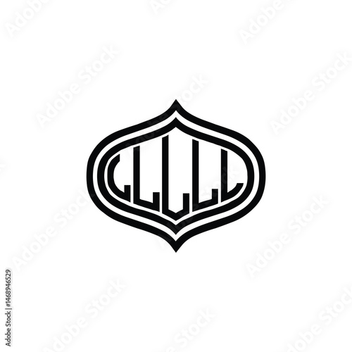 LL monogram logo design letter text name symbol monochrome logotype alphabet character simple logo