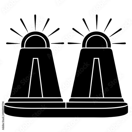 illustration of a pair of bell