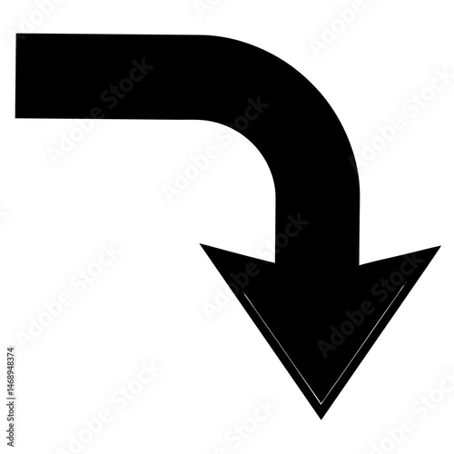black arrow sign