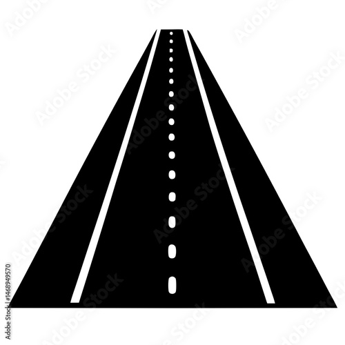 asphalt road with white lines