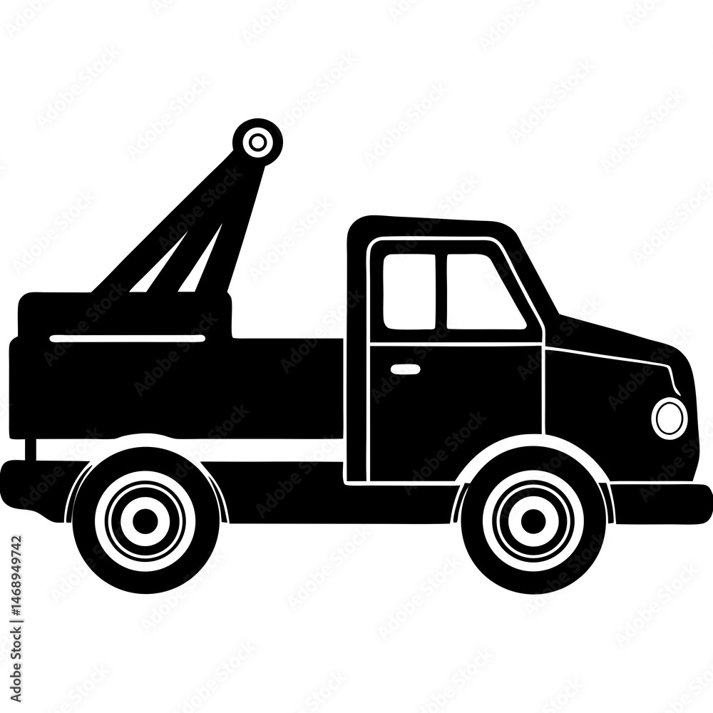 Naklejka premium dump truck isolated on white