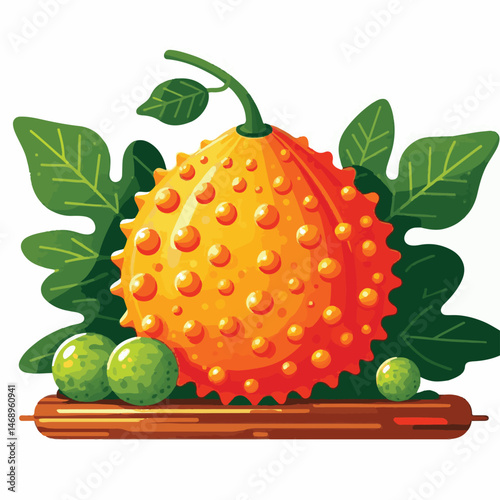 food, healthy, fruit, fresh, gac, raw, freshness, organic, delicious, isolated, white, red, sweet, orange, bitter, asian, background, green, spiny, baby, plant, gourd, vegetarian, herb, vegetable, agr