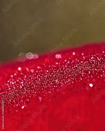Sparkling Red Surface with Bokeh Effect for Elegant Background Design