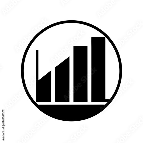chart graph icon vector illustration
