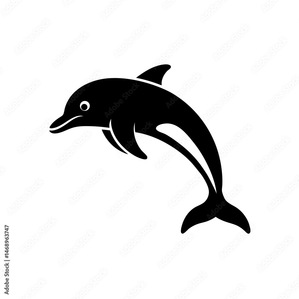 Fototapeta premium dolphin icon vector illustration