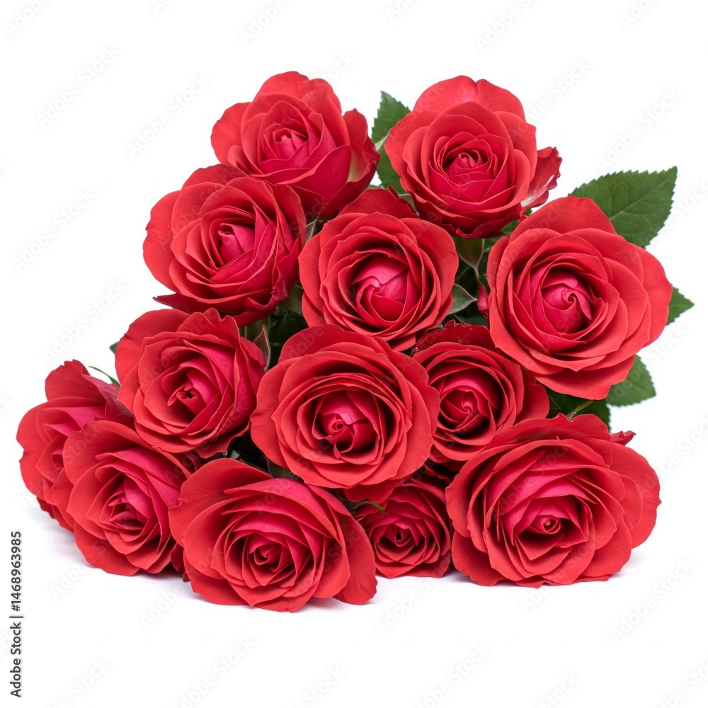 roses on white background roses on white background