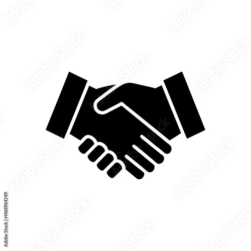 handshake deal icon vector illustration