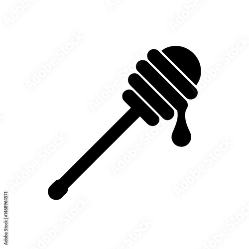 honey dipper icon vector illustration
