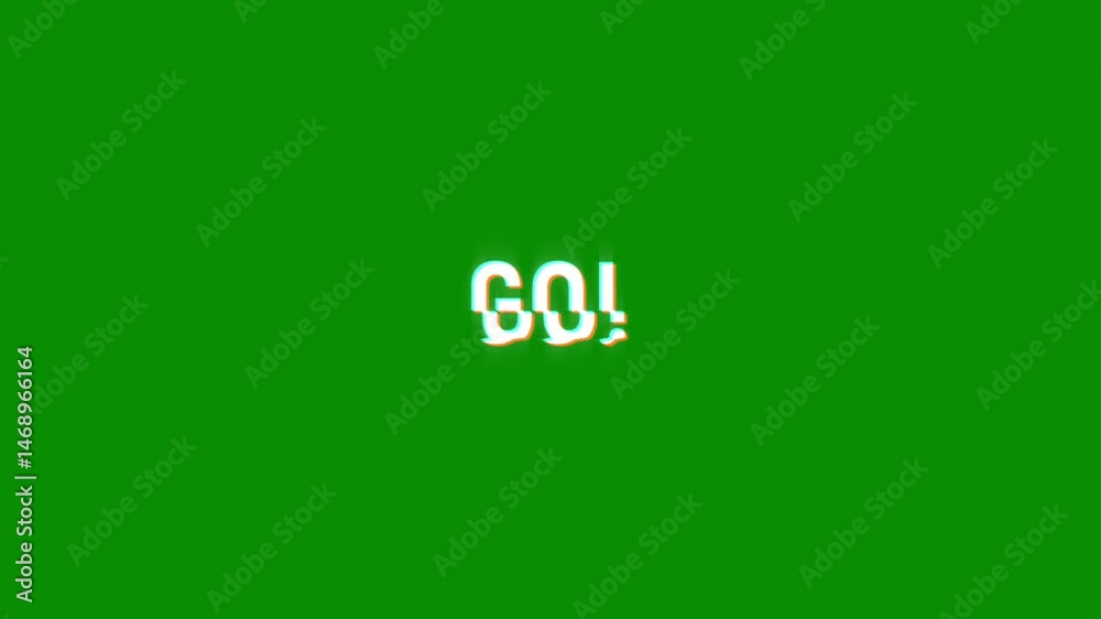 go! motion text animation with glitch pixel effect and color. 4k HD transparent background screen footage for opening a video project go! motion text animation with glitch pixel effect and color. 4k HD transparent background screen footage for opening a video project