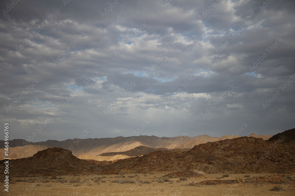 Fototapeta premium Rugged and arid landscape of the Richtersveld mountains