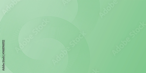 Abstract diagonal round circle lines on green background. Geometric stripe line art design modern. Vector EPS 10