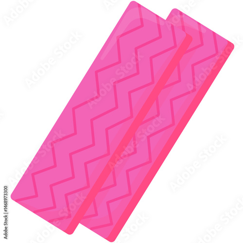 Pink Bubblegum Candy Illustration