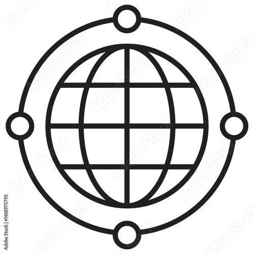 Network icon, Optimizing Network Performance and Security, Building Reliable and Scalable Network Infrastructure, Advanced Network Solutions, Secure and Scalable Networking, vector