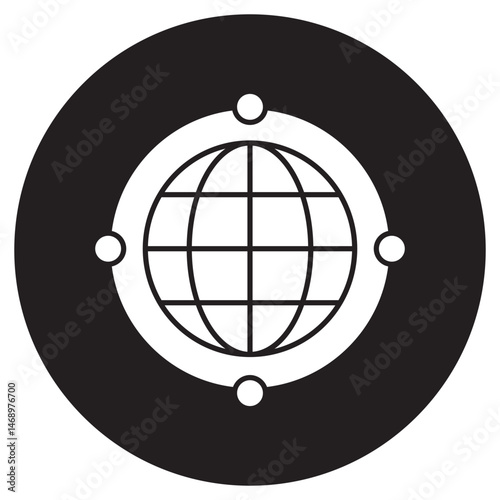 Network icon, Optimizing Network Performance and Security, Building Reliable and Scalable Network Infrastructure, Advanced Network Solutions, Secure and Scalable Networking, vector