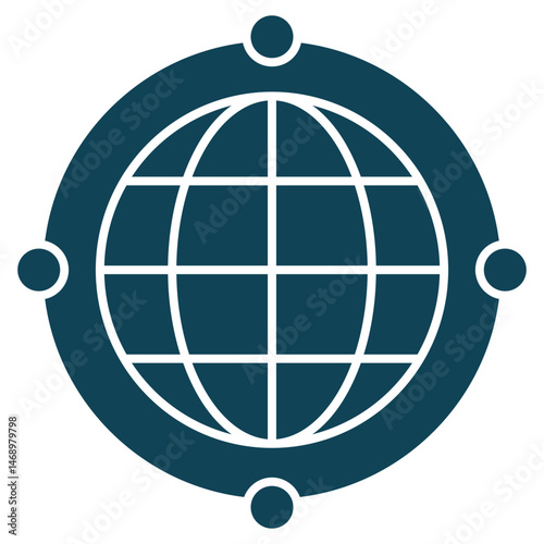Network icon, Optimizing Network Performance and Security, Building Reliable and Scalable Network Infrastructure, Advanced Network Solutions, Secure and Scalable Networking, vector