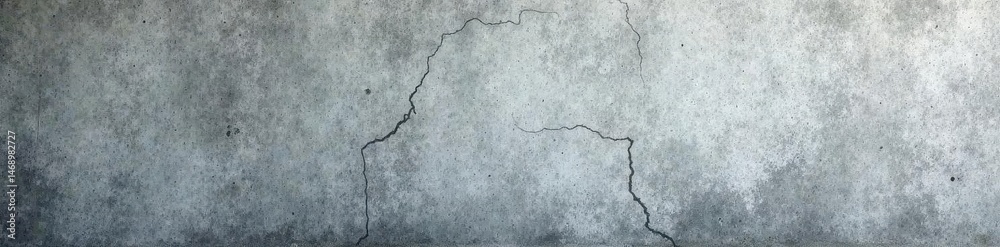 Fototapeta premium Weathered grey concrete, rough texture, grunge wall , wide, rough