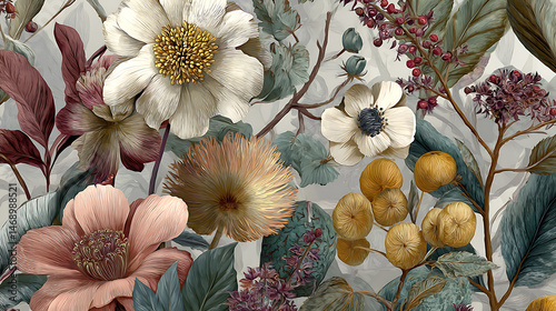 Wallpaper Mural A vibrant floral arrangement showcasing beauty. Torontodigital.ca