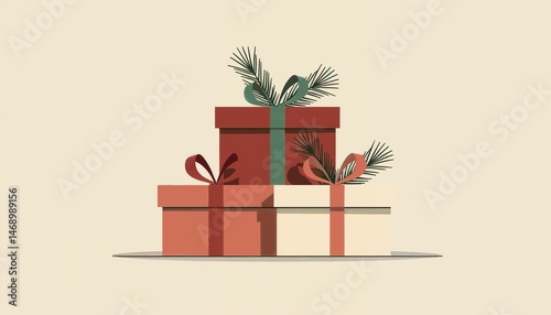 holiday gift pile