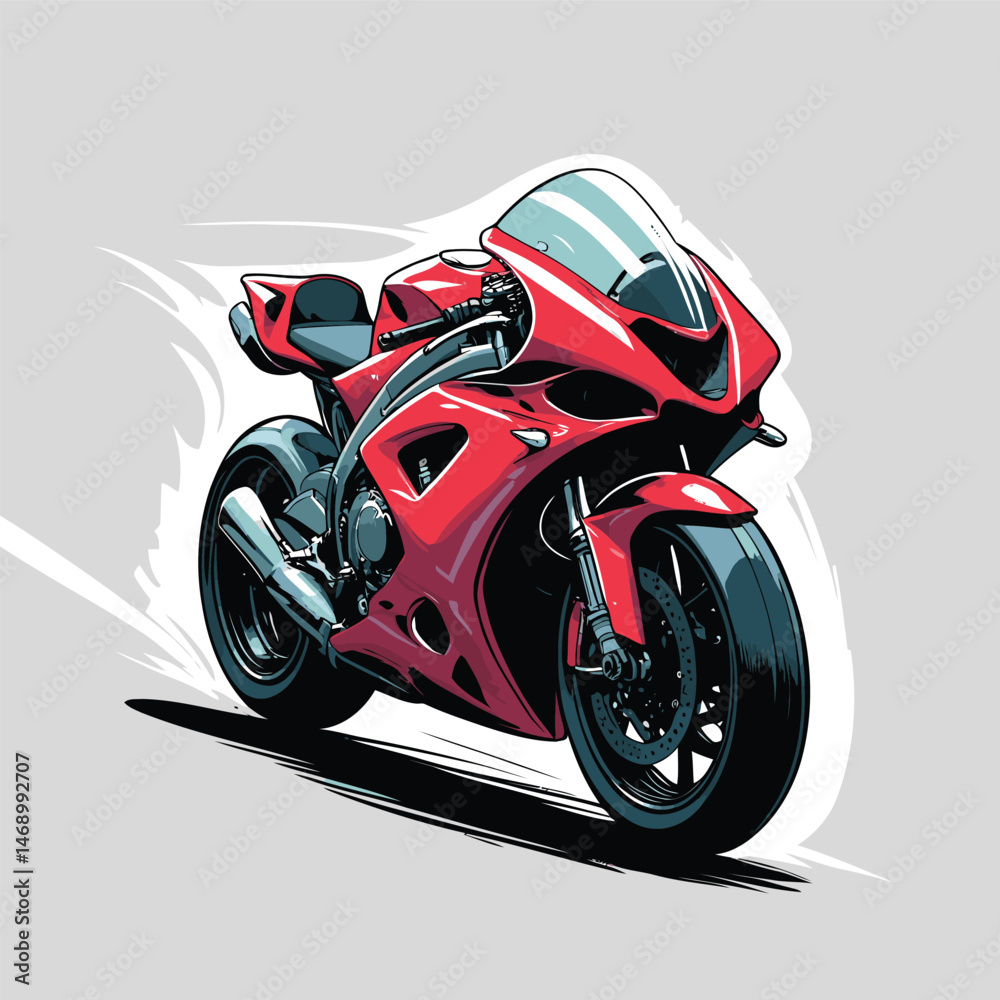 superbike vector art comik style superbike vector art comik style
