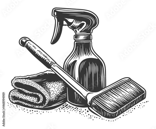 Cleaning Supplies and Tools for Home Maintenance and Hygiene