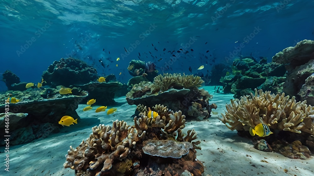 Obraz premium Underwater Fish Scene (Nature Style)