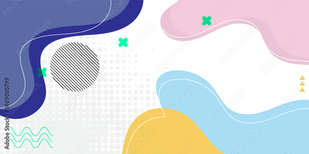 Abstract memphis background. Fluid shapes composition. Eps10 vector illustration Abstract memphis background. Fluid shapes composition. Eps10 vector illustration