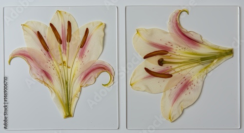 Pressed Lily Flower Arrangement