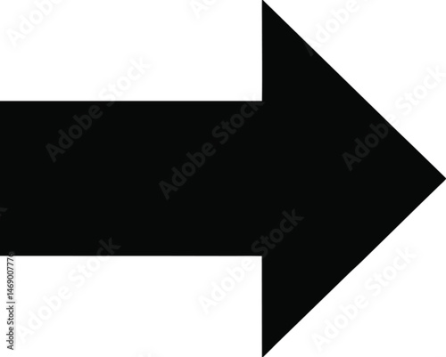 Free Download Simple black arrow pointing to the right. - GFXLoad